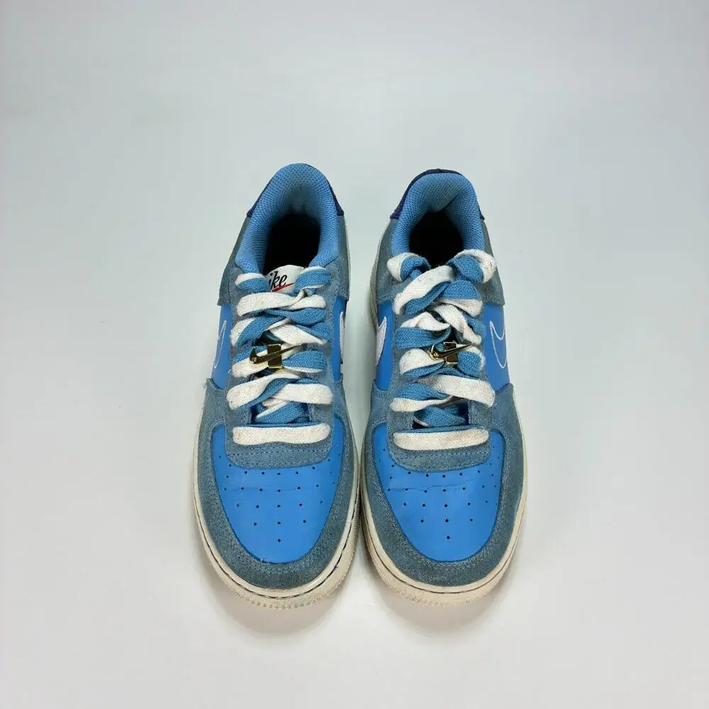 Nike Air Force 1 '07 LV8 First Use University Blue Shoes DB1561-400 Youth Sz 5Y